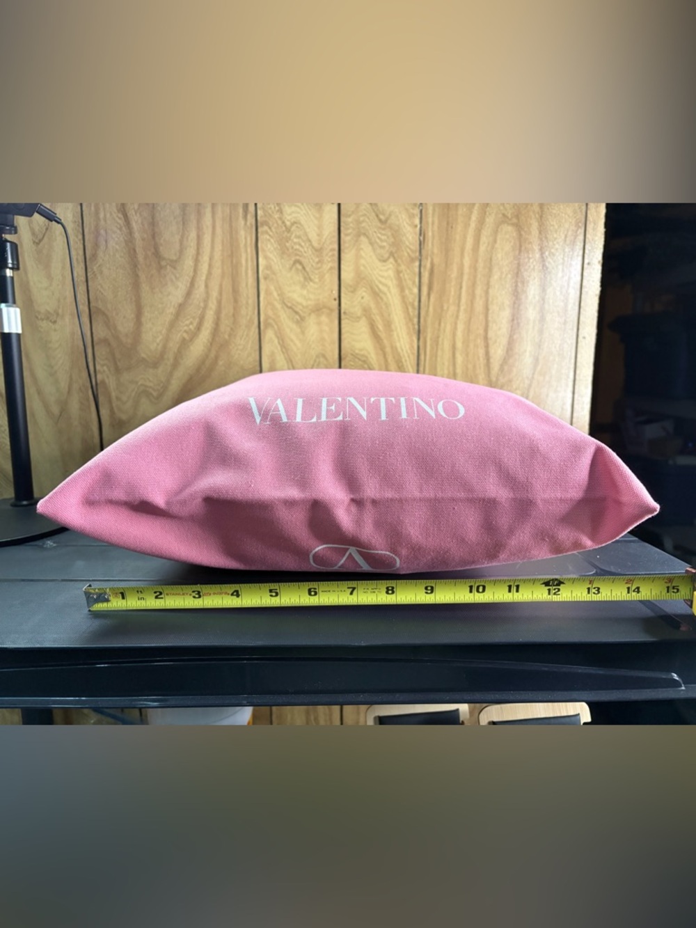 Valentino Garavani Pink Canvas Tote Bag Large Logo Shopper Reusable Luxury NWOT - Picture 9 of 11